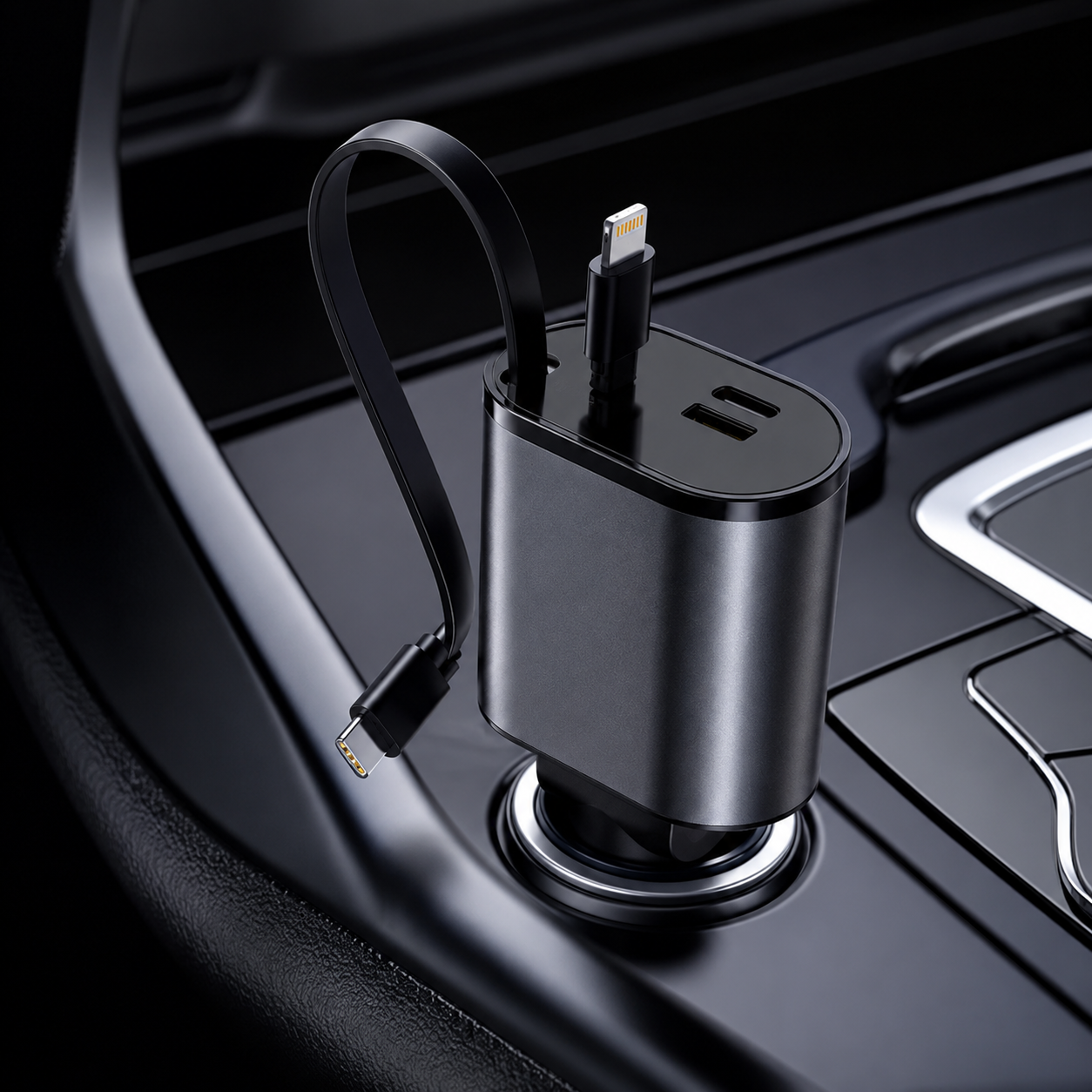 Cargador de Auto 4 en 1 de 120W