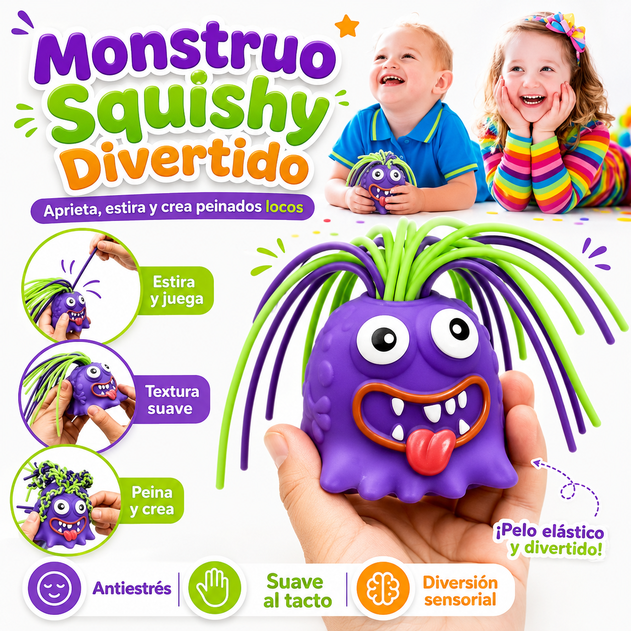 Juguete Squishi Monstruo Chillon