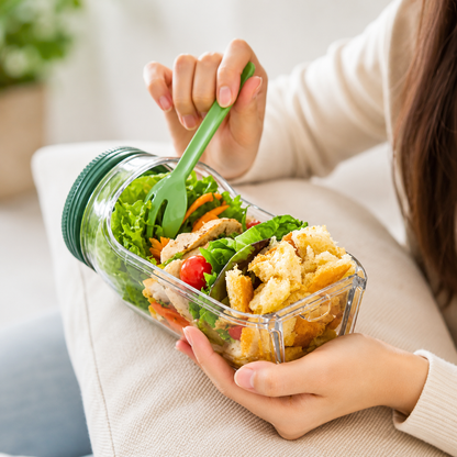 Envase Frasco Hermético Para Ensalada